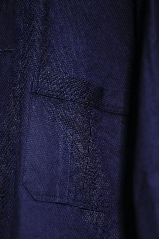 Django Atour french farmers indigo coat B.S.W. market place