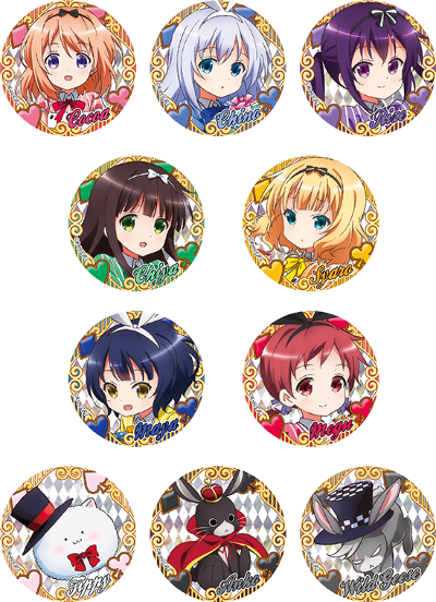 ごちうさ シャロ 缶バッジ ごちうさ 缶バッジ シャロ 11種20個 ごちうさ