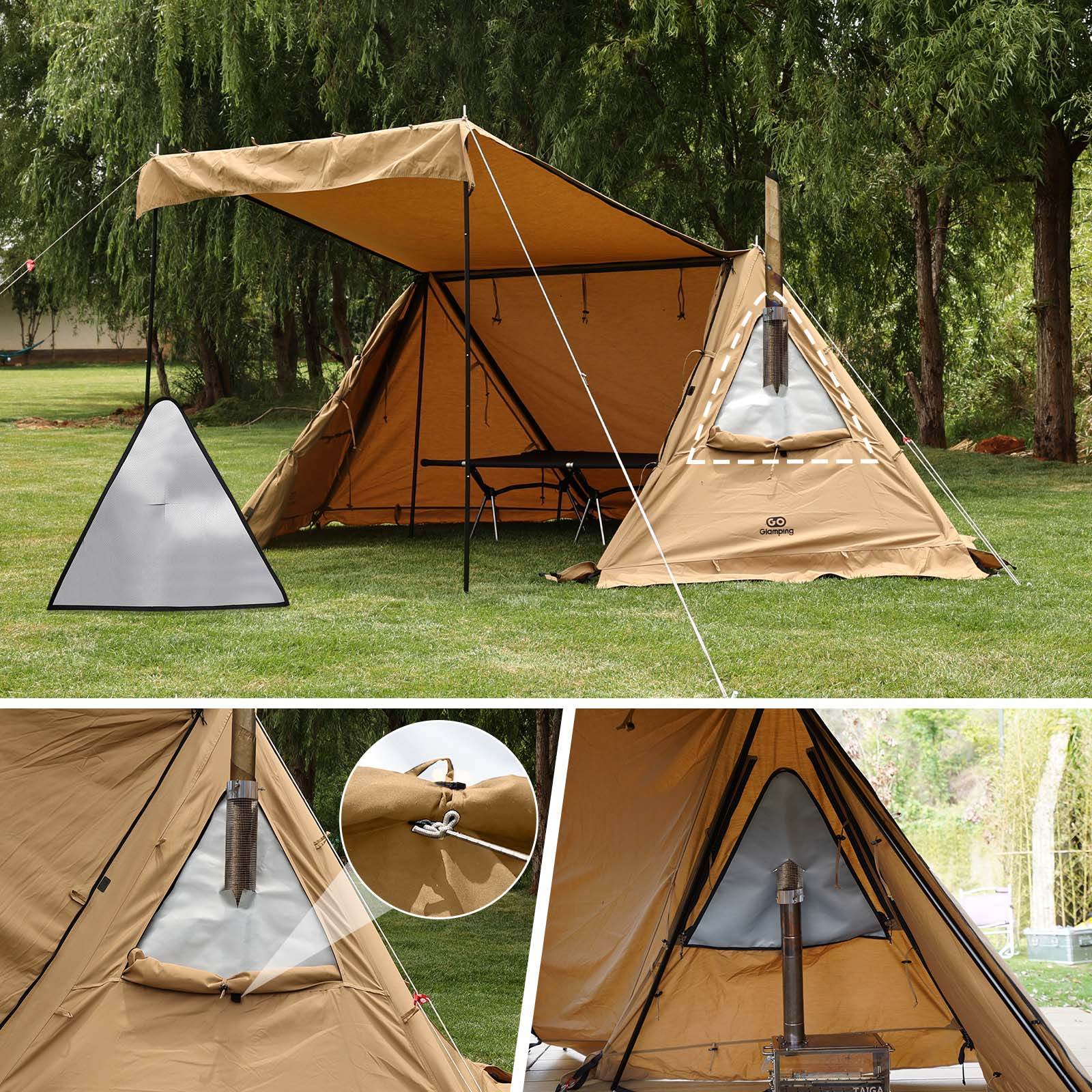 GOGlamping G・G PUP 2.0パップテント専用 三角窓用メッシュシートと