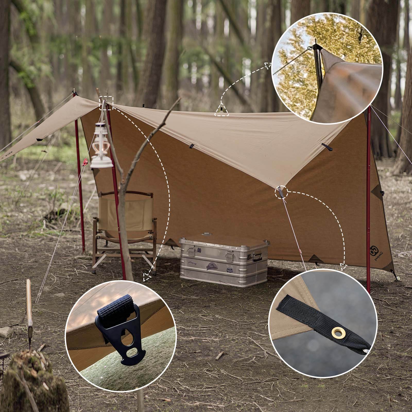 鹿の角 左右セット テント タープ 希少！4角品（左右8ポイント） 鹿の