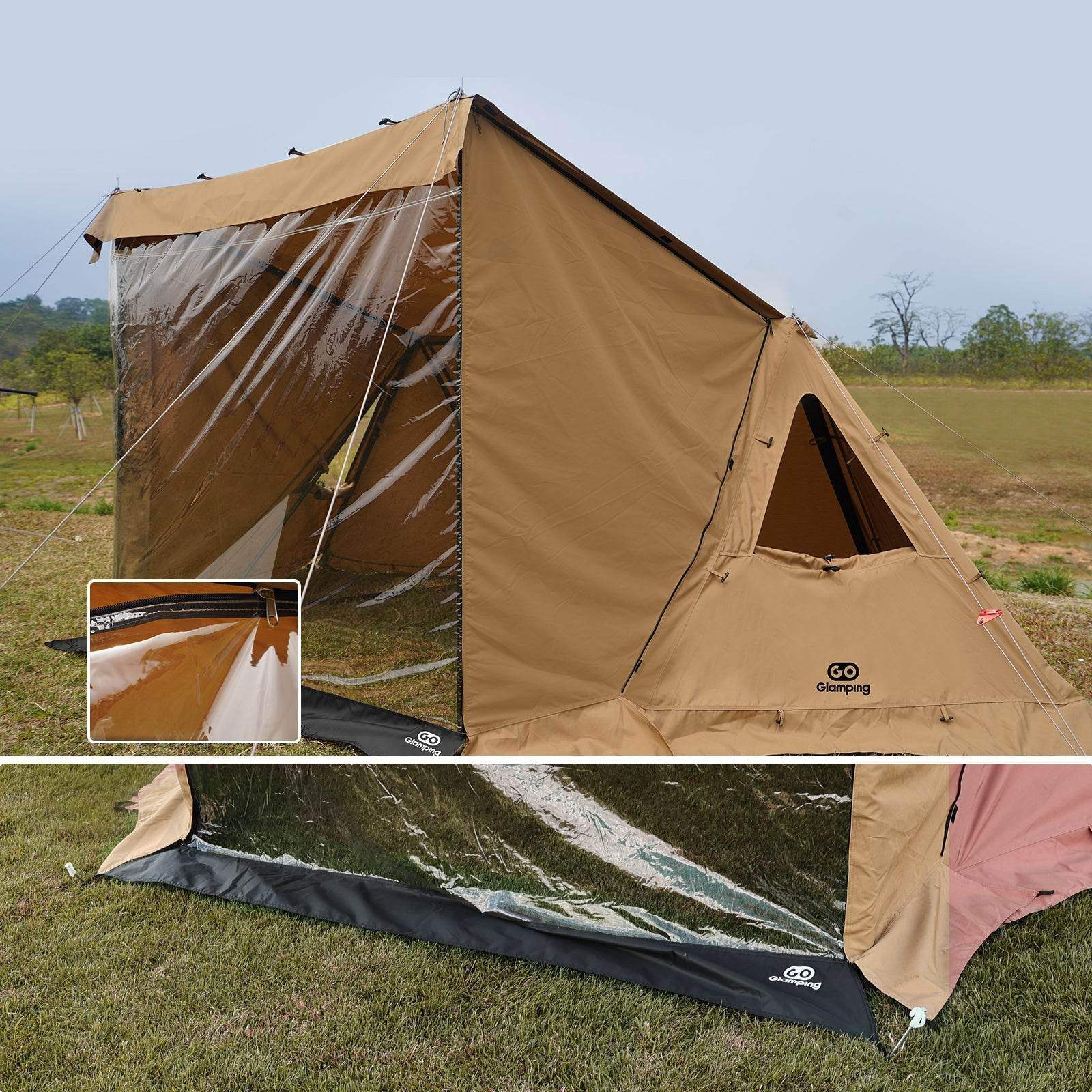 タイムセール中】GOGlamping G・G PUP 2.0パップテント専用TPU前幕