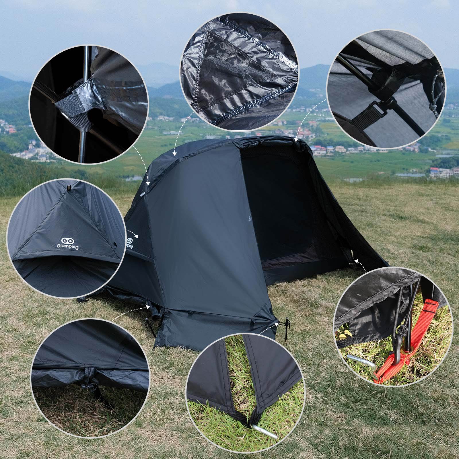 タイムセール中】GOGlamping SKY EYE 自立式テントTC