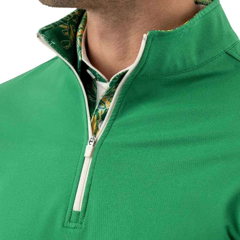 GoodGood Golf Sonoran Q-Zip Golf Pullover Green - 26 Men – Golfio