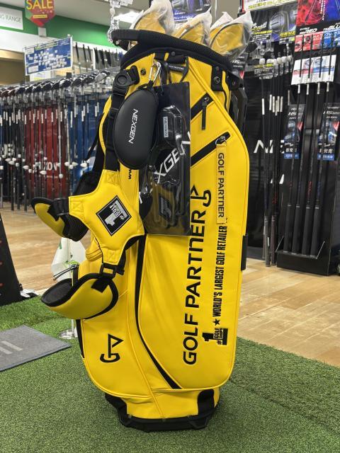 新品未使用品 GOLF PARTNER NEXGEN イエローキャディバッグ ゴルフ
