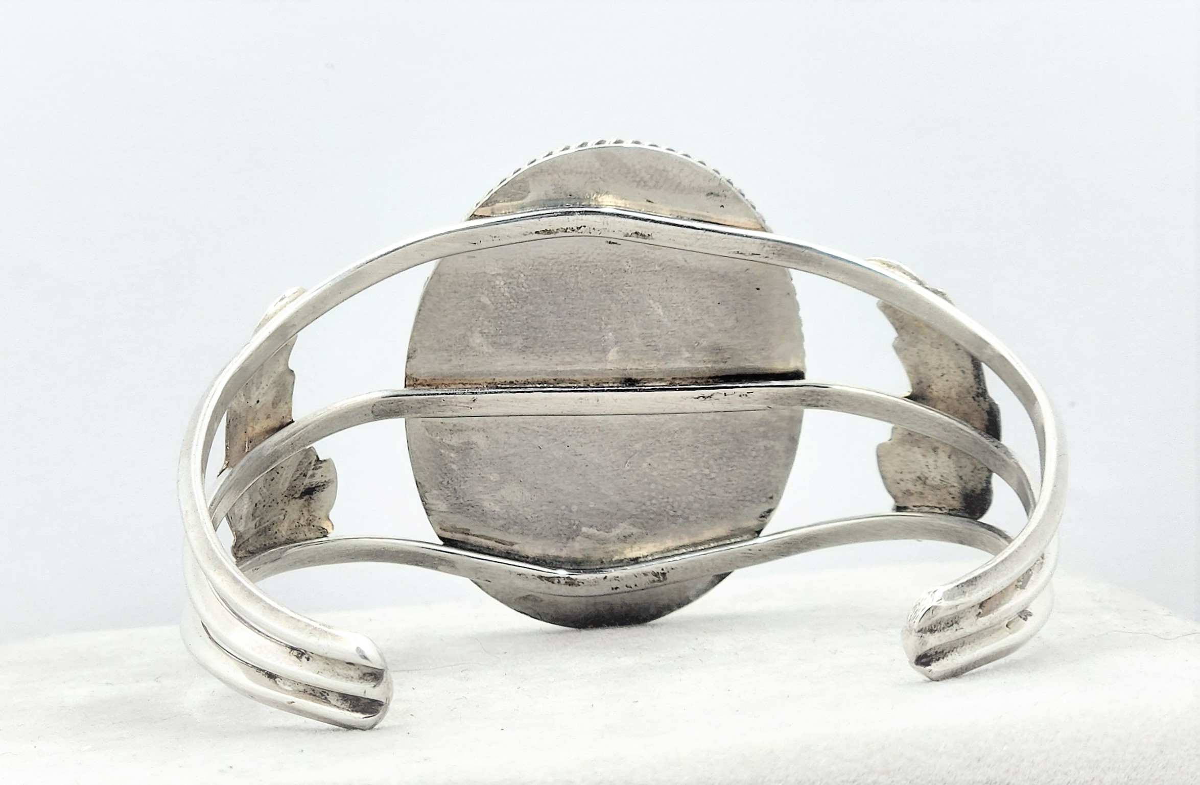 Vintage Zuni Dishta Style Turquoise Coral Mother of Pearl Sterling