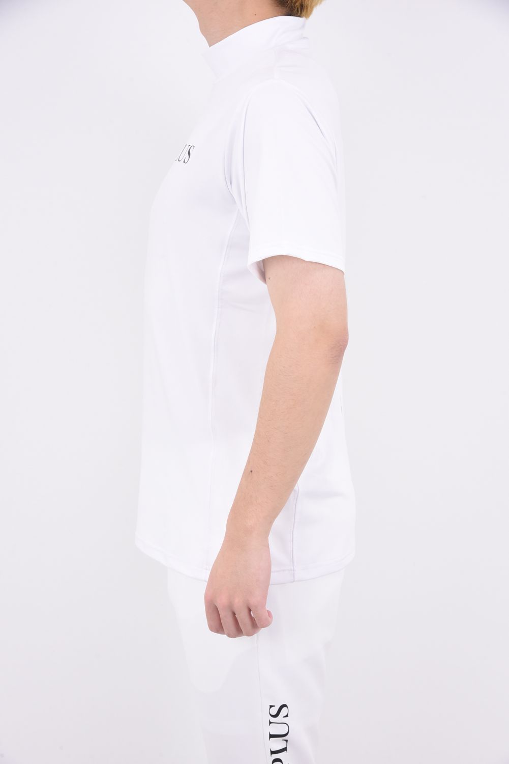 LUXEAKMPLUS - SPORTS LOGO MOCK NECK T-SHIRTS / スポーツロゴ モック