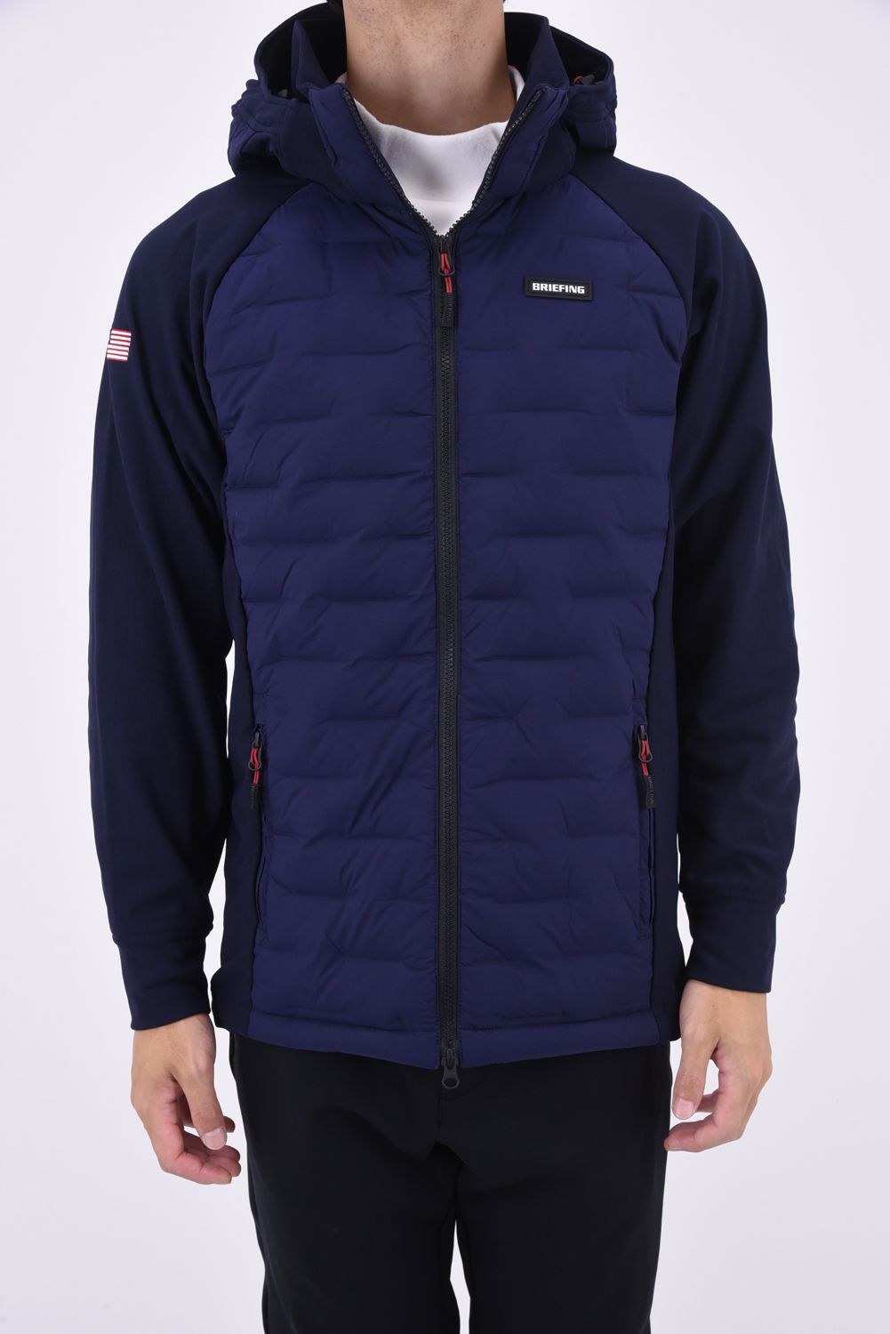 新品 ブリーフィング MEN'S HYBRID DOWN PARKA カモ L ブリーフィング