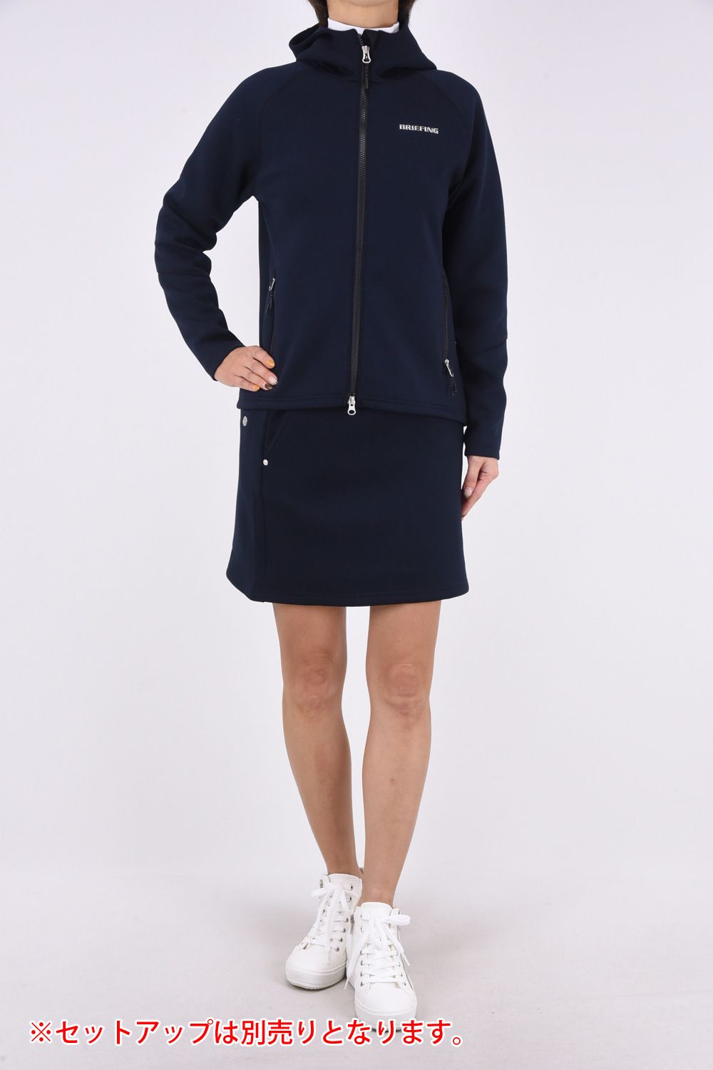 BRIEFING ウォーム3Dロゴ 冬用スカート ネイビー【XS】 BRIEFING