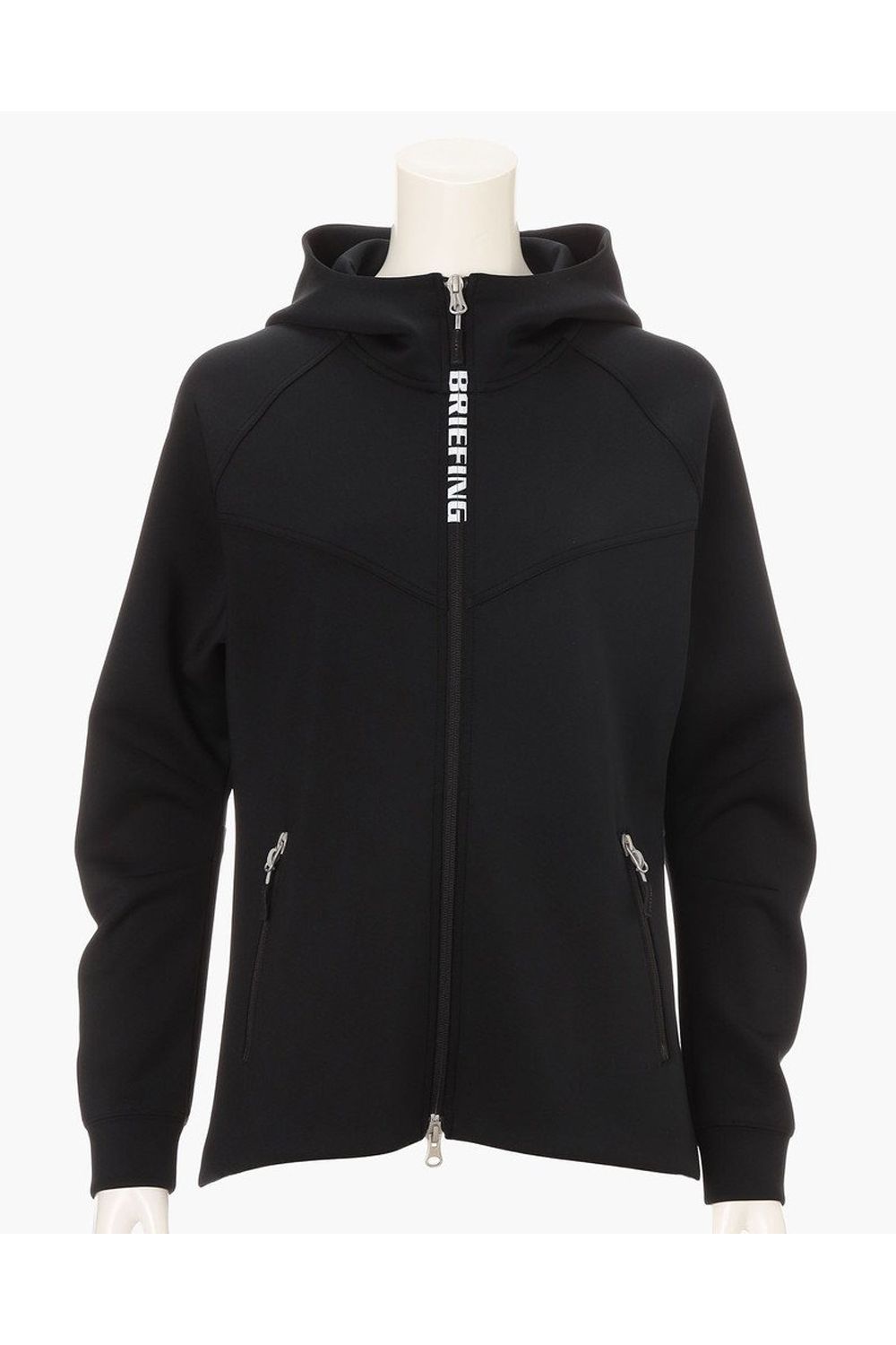 BRIEFING 3Dプリントポケッタブルパーカー レディースM 黒 BRIEFING 3D