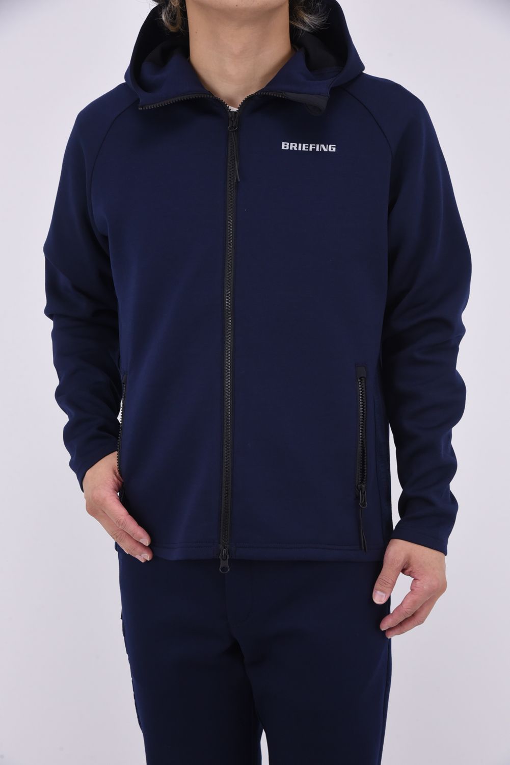 ⓁBRIEFING GOLF ブリーフィングゴルフ 3Dロゴブルゾン NAVY BRIEFING