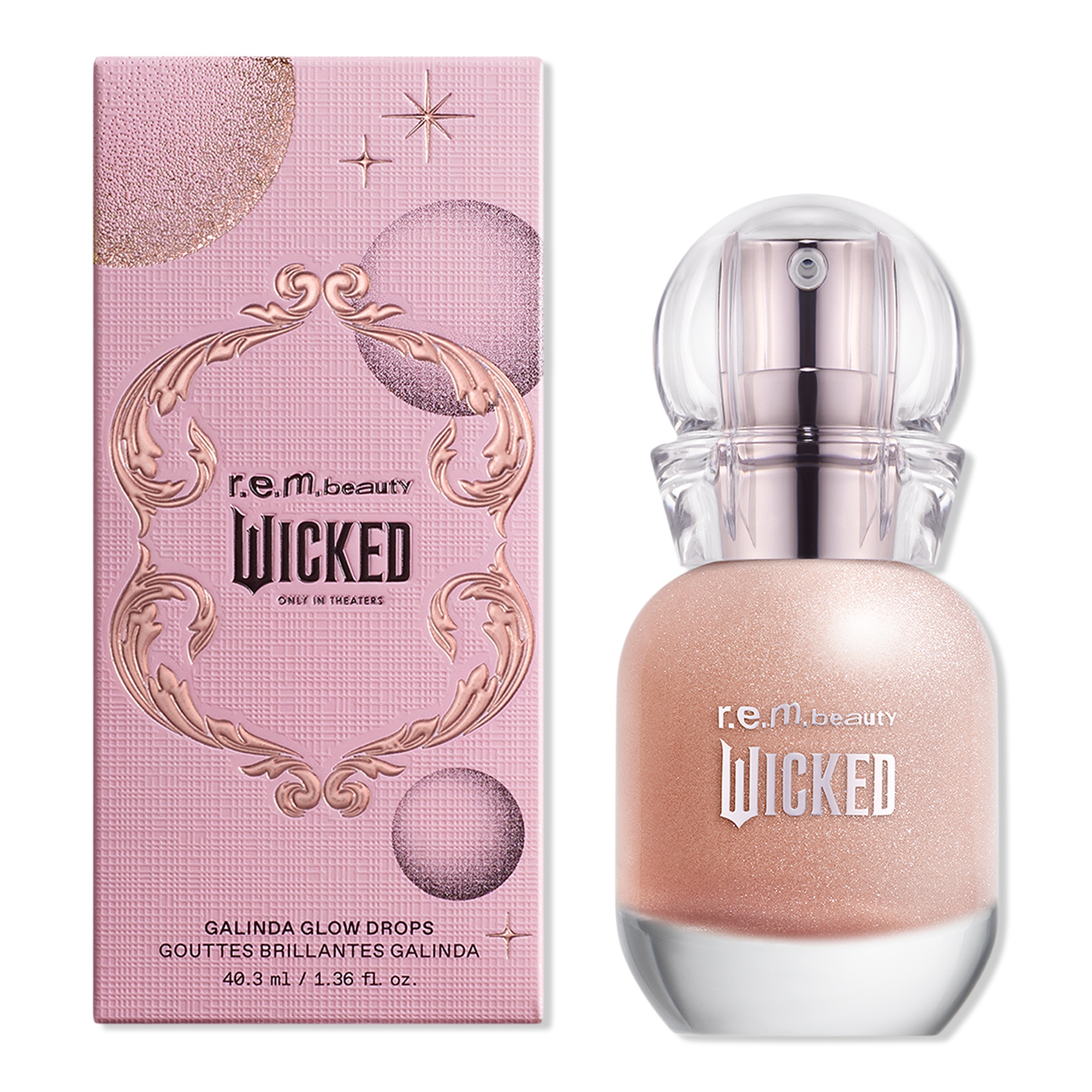 Discover r.e.m. beauty r.e.m. beauty x Wicked Galinda Glow Drops