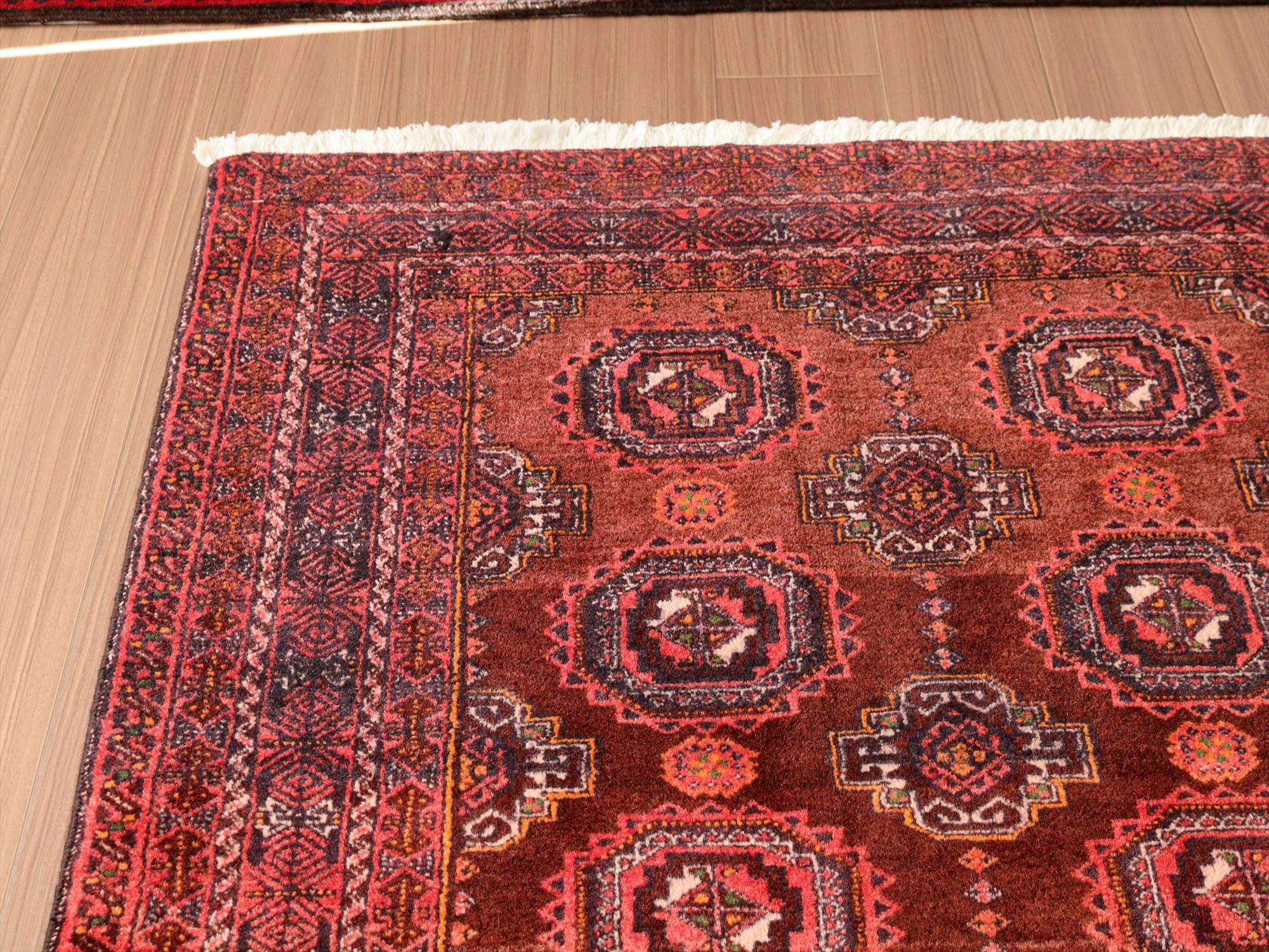 ✦vintage rug✦117cm×65cm ペルシャ絨毯 バルーチ ギュル ✦vintage