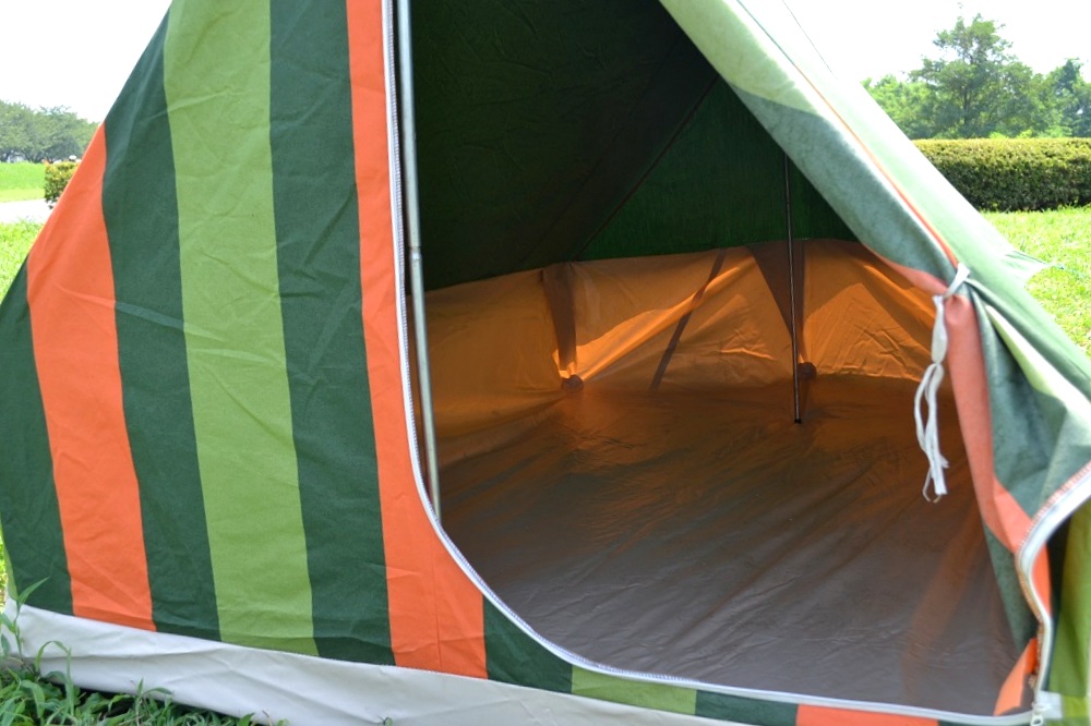 ドイツ/メーラーグリーンストライプAテント - ガジェットモード
