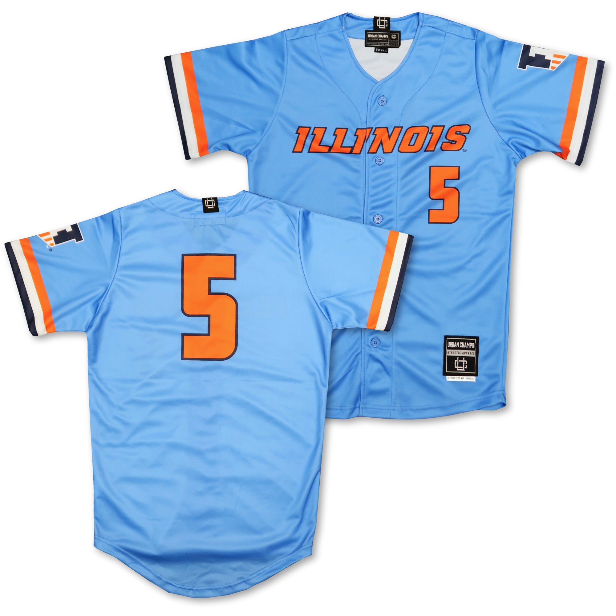 Illinois Fighting Illini Powder Blue Baseball Jersey – Gameday