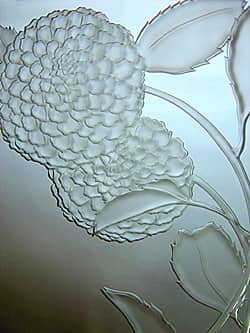 花を彫刻したエッチングミラー｜インテリア雑貨の四季彩