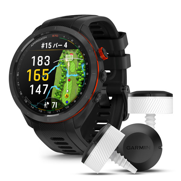 Approach S70 47mm Black CT10バンドル | スマートウォッチ | Garmin 日本