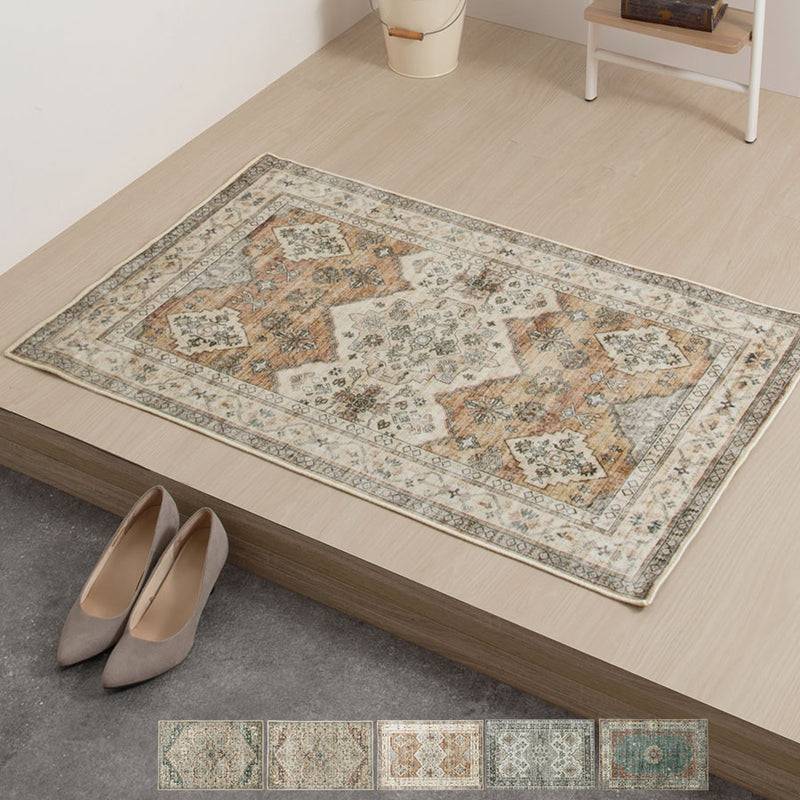 オリエンタル柄 玄関マット 70×105cm 玄関用品 おしゃれ ぼん家具