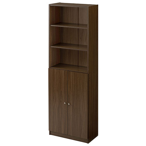 木製ラック 扉付き ハイタイプ本棚 本棚 ラック おしゃれ ぼん家具