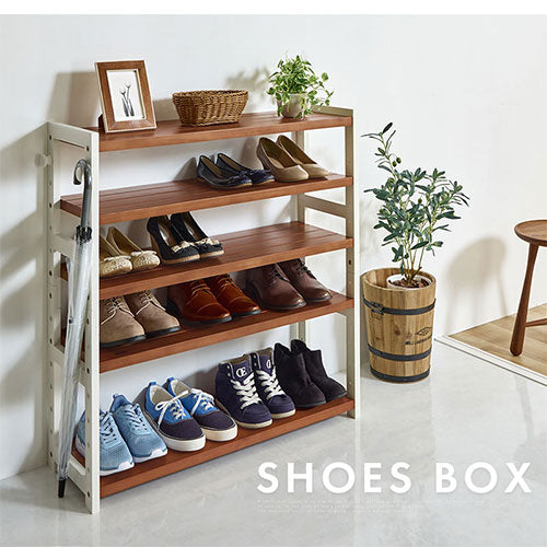 シューズラック 5段 幅85cm 玄関収納 おしゃれ ぼん家具 SBX100800