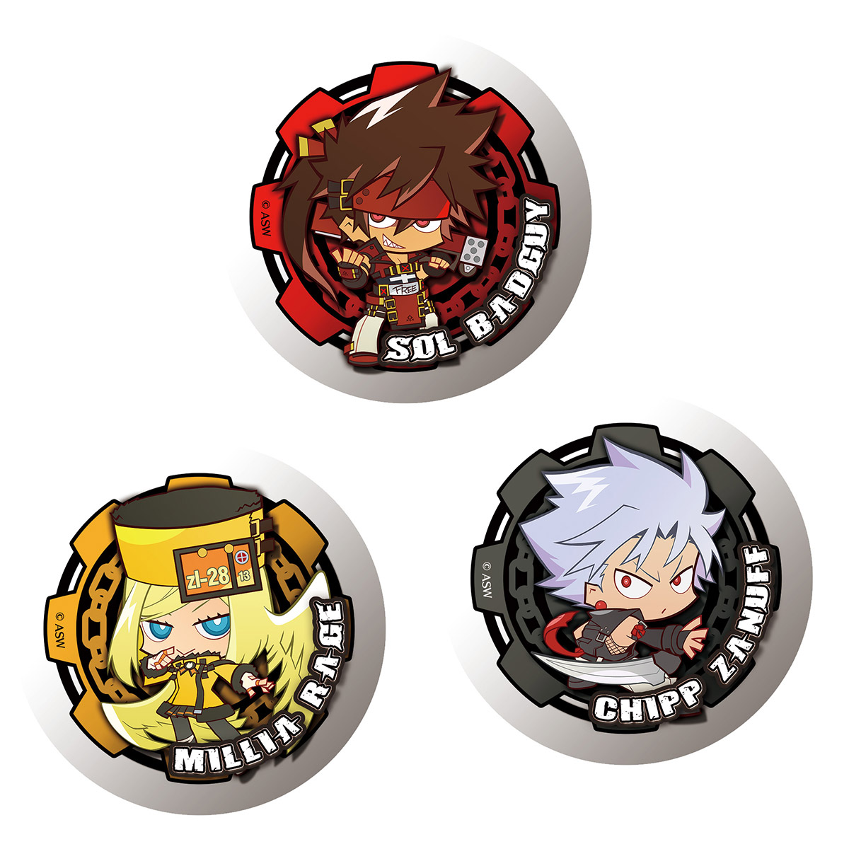 ブレイブルー、ギルティギア 缶バッジ 纏め売り ブレイブルー