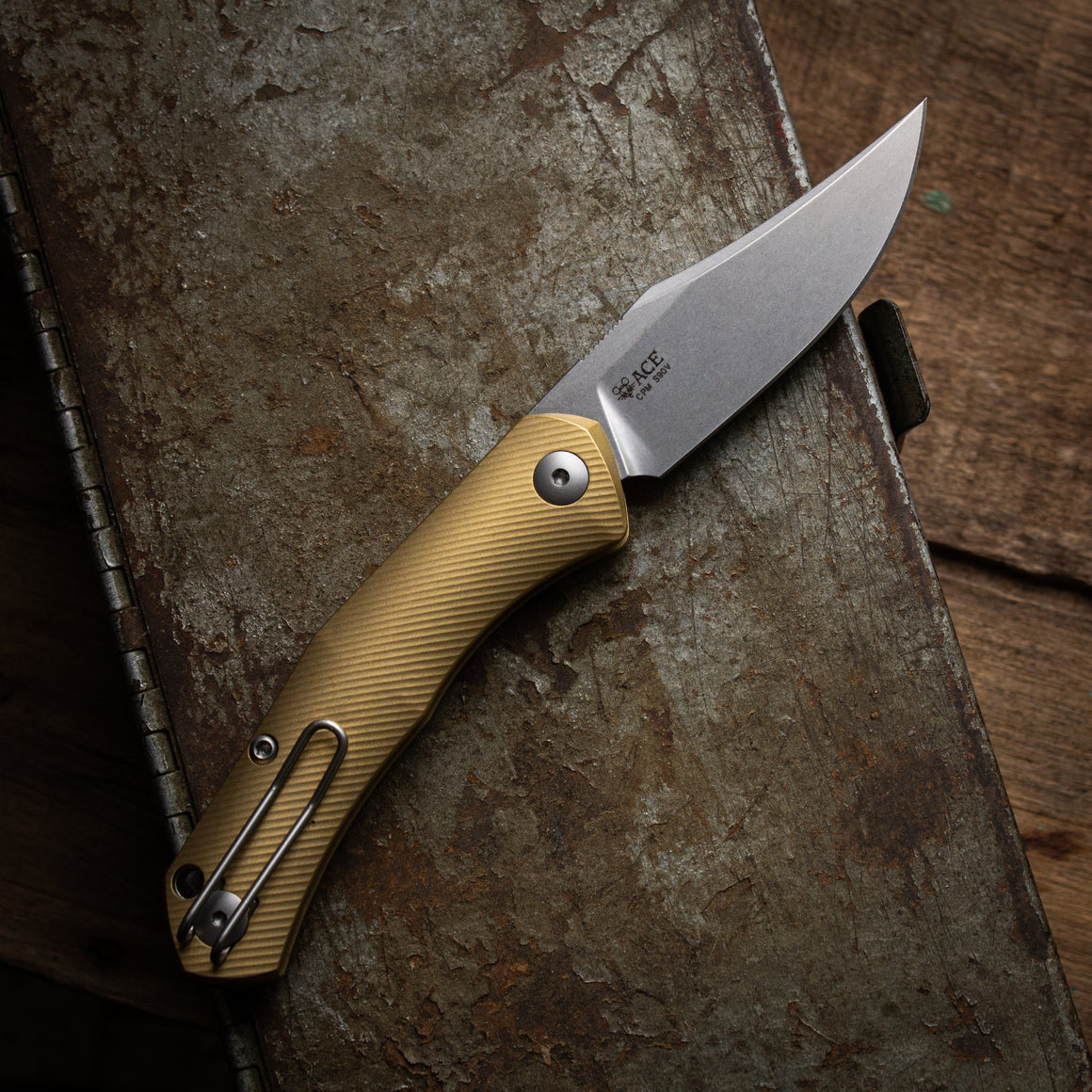 ACE Jutland Slipjoint - Brass – GMK