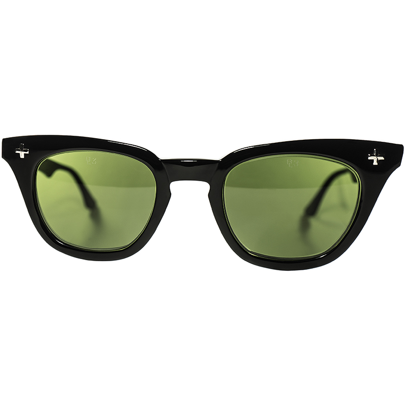 GIG LAMPS 1960s BAUSCH & LOMB B&L CROSS RIVET WELLINGTON BLACK