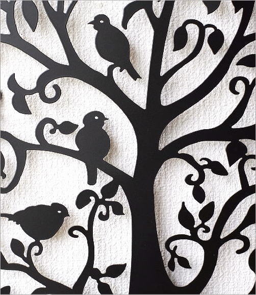 壁飾り アイアン おしゃれ 壁掛け ツリー バード アートパネル アート