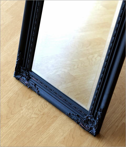 スタンドミラー アンティーク 全身 鏡 姿見 エレガント ヨーロピアン