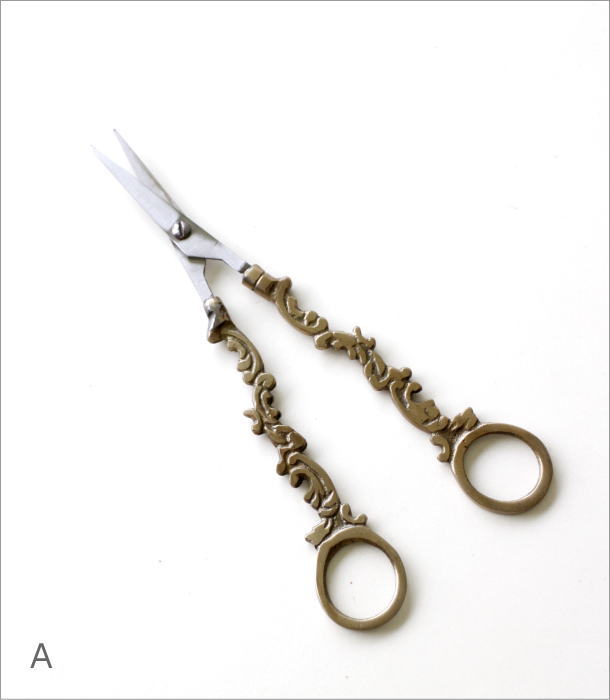 はさみ ハサミ おしゃれ アンティーク シザー オブジェ 置物 ゴールド