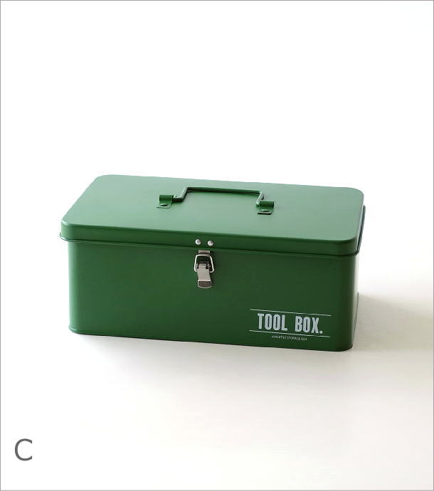 ツールボックス 小物入れ ふた付き ボックス おしゃれ スチール缶 工具