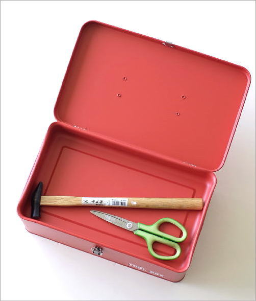 ツールボックス 小物入れ ふた付き ボックス おしゃれ スチール缶 工具