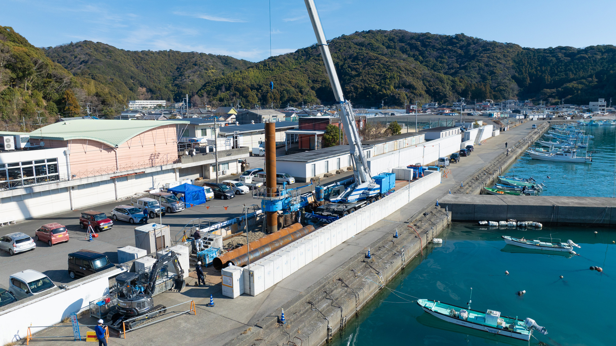 DXによる次世代の圧入施工 自動運転、遠隔支援の現場実証を実施 – 株式