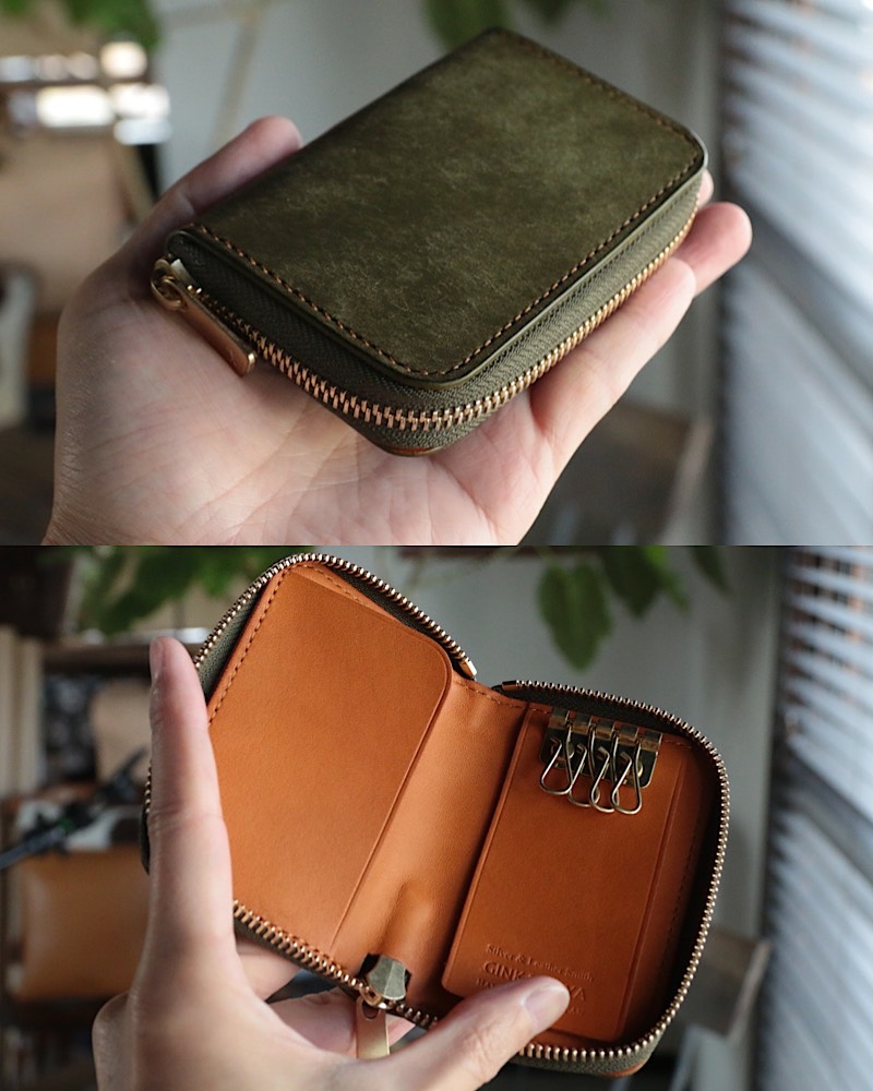 自分の好みの革や色でオーダーメイドできるスマートキーケース