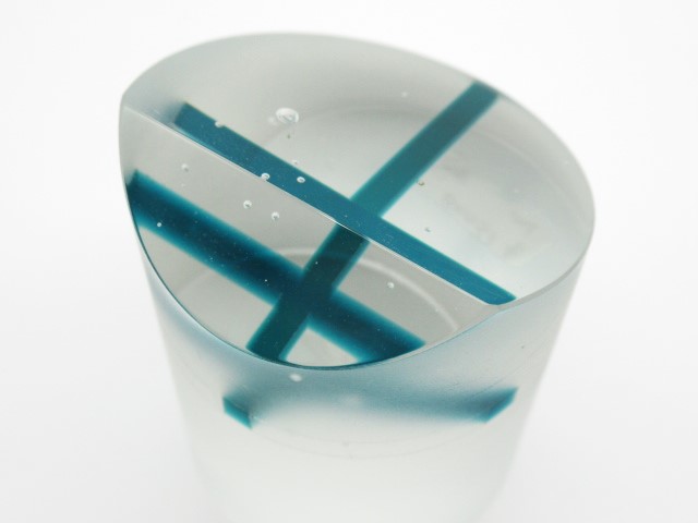 glass atelier えむに ペーパーウエイト 『空のしずく』 2点 glass