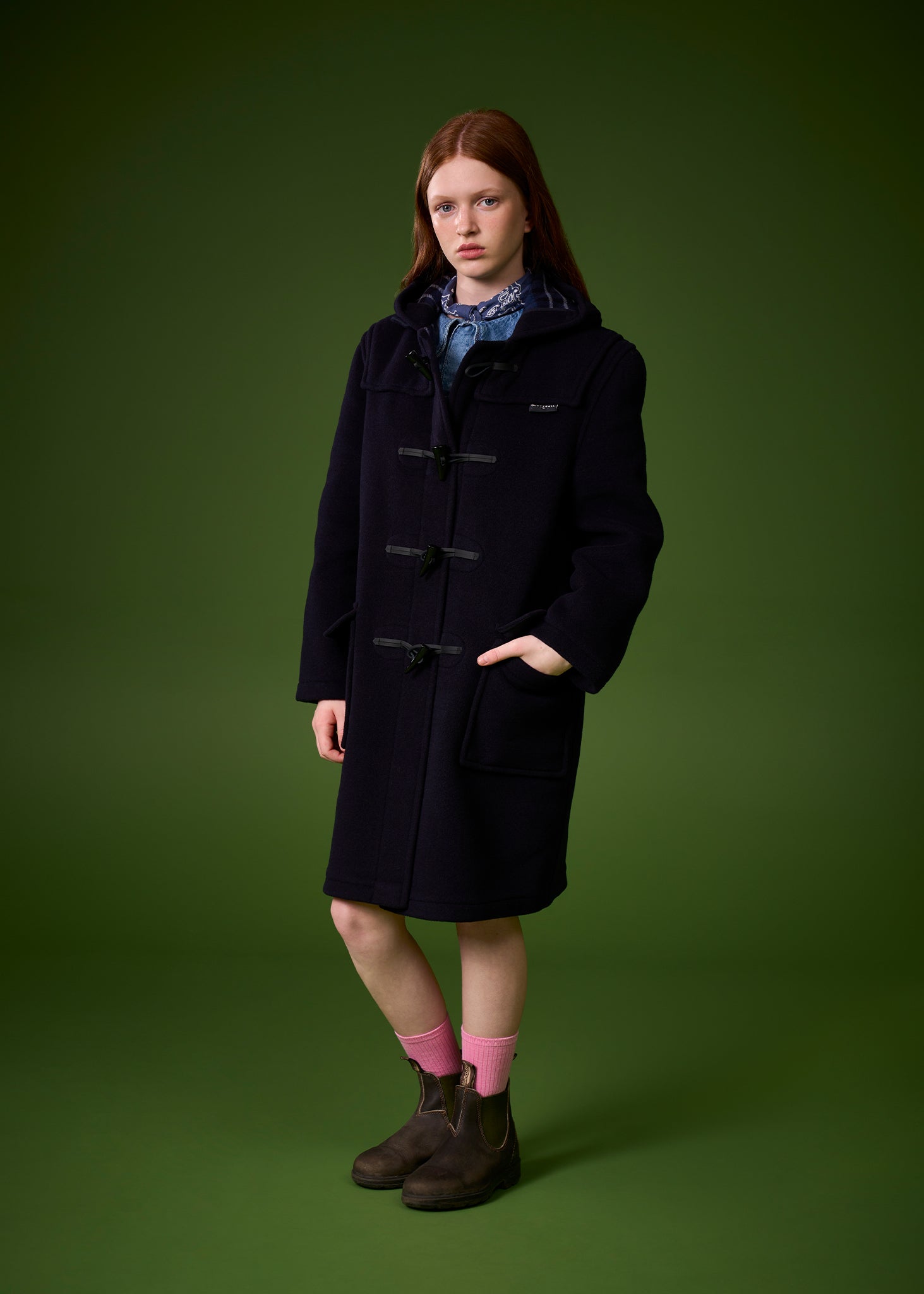 Children's Original Duffle Coat Navy - Gloverall – Gloverall