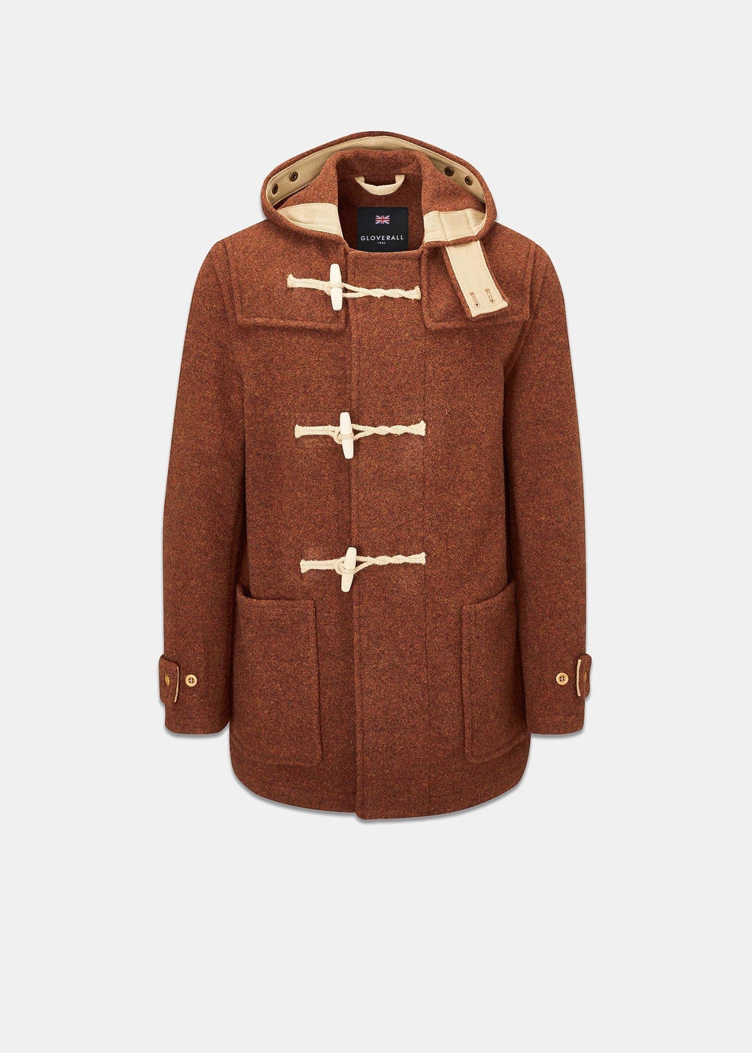 Men's Mid-Length Monty Duffle Coat Rust - Gloverall – Gloverall