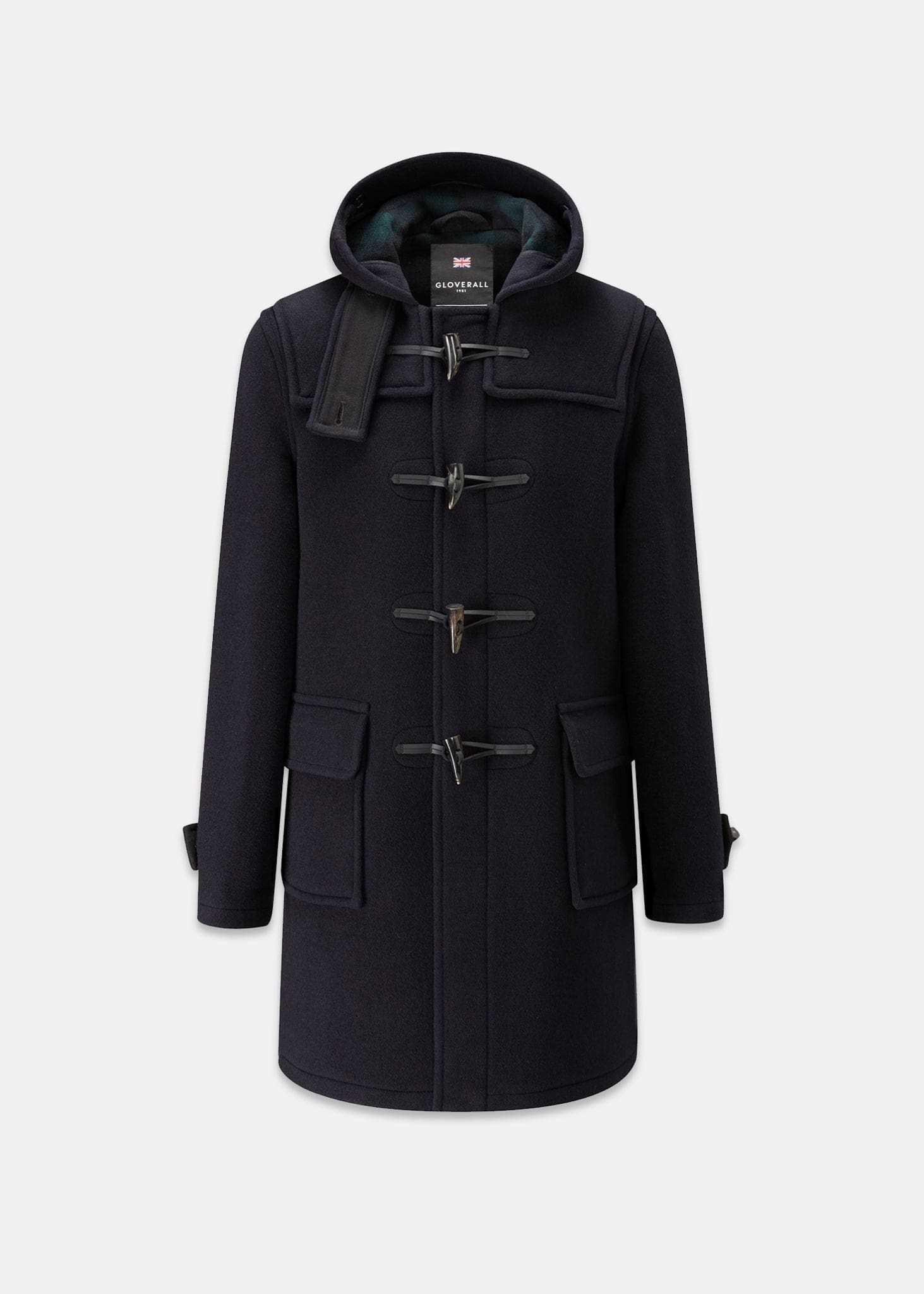 Men's Morris Duffle Coat Navy Black Watch | Gloverall