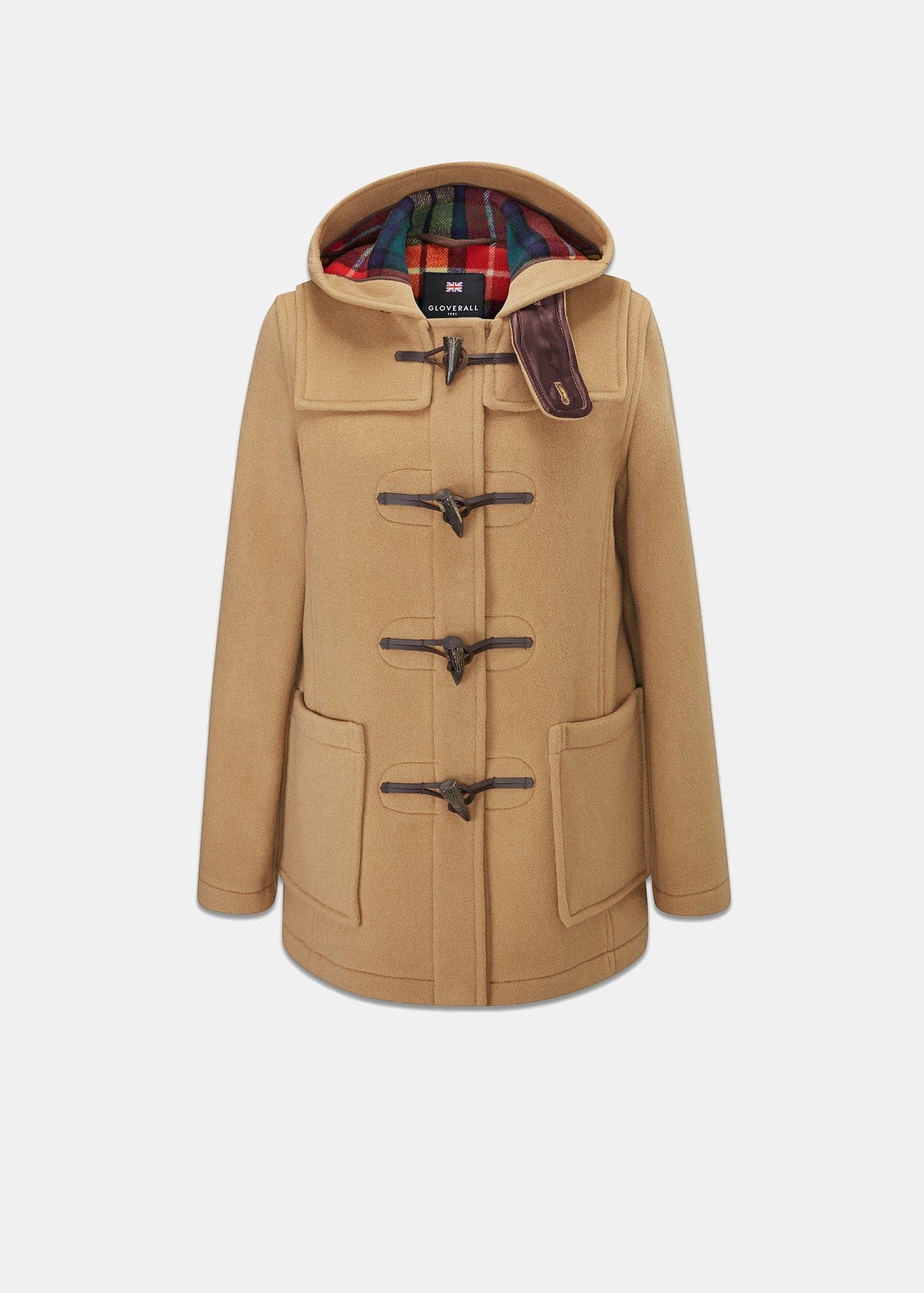 Women's Short Slim Fit Freda Duffle Coat Camel Buchanan