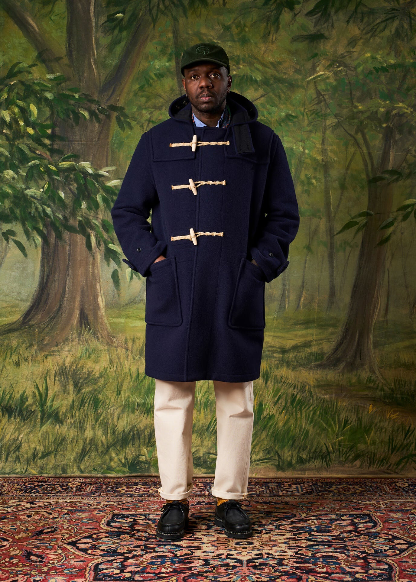 Men's Original Monty Duffle Coat Navy - Gloverall – Gloverall