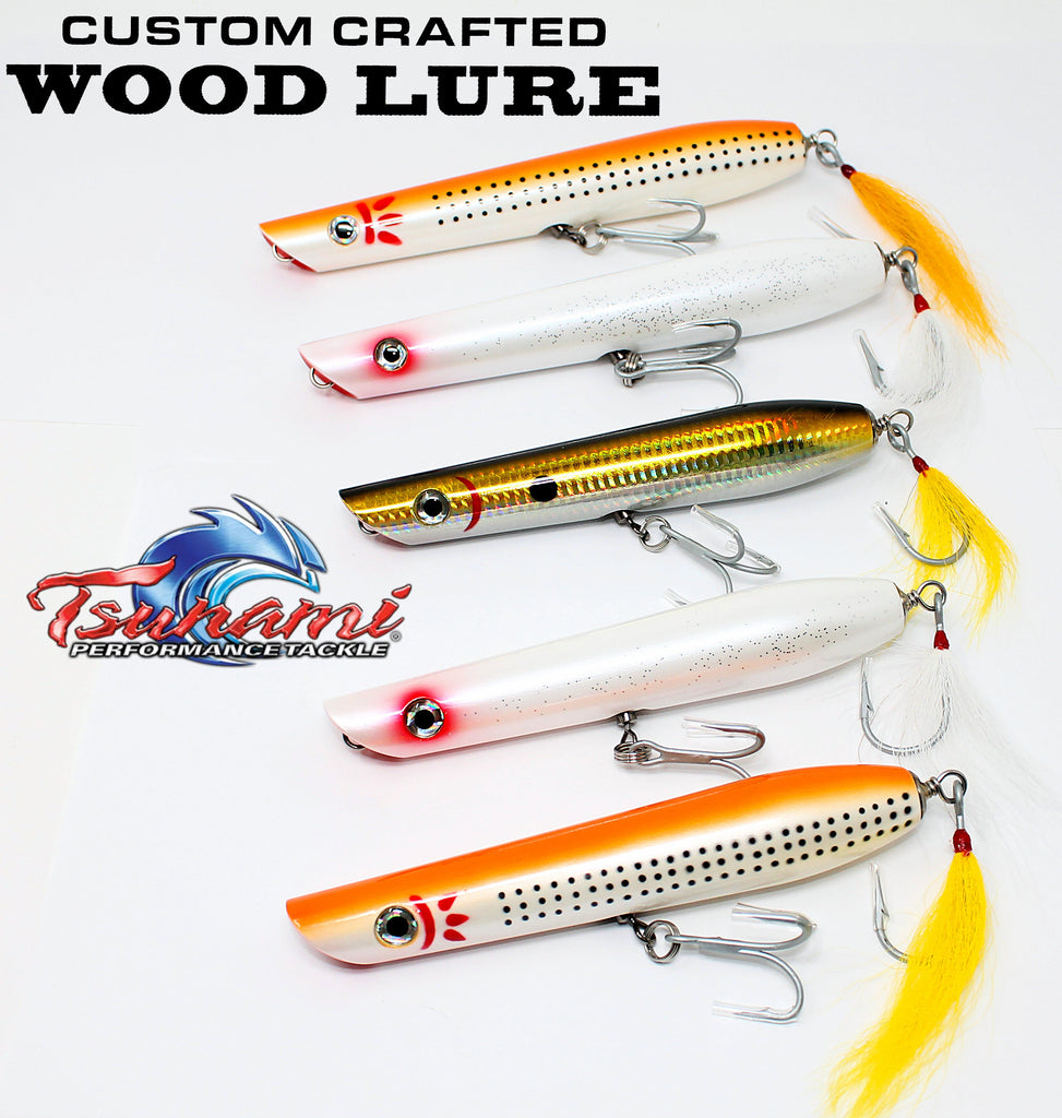 Tsunami Custom Crafted Wood Pencil Popper – Grumpys Tackle