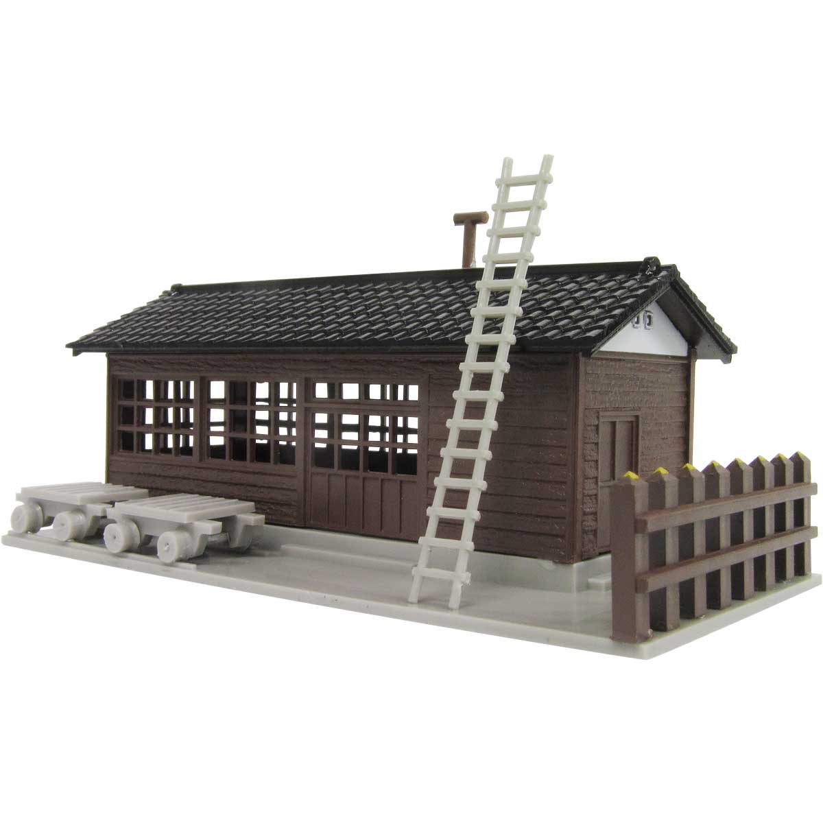 2562＞着色済み 木造詰所｜着色済みストラクチャー｜Nゲージ鉄道模型の