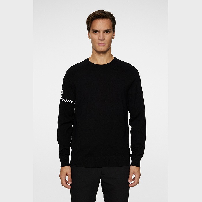 美品☆ J.リンドバーグ モックネック ジップアップ セーター J