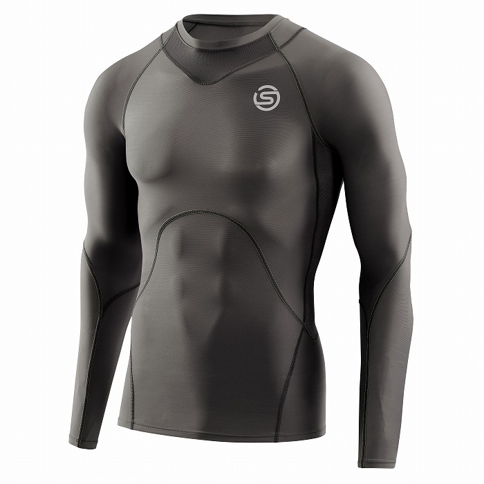 SKINS（スキンズ）SERIES-3 メンズトップスロングスリーブ グレー(44