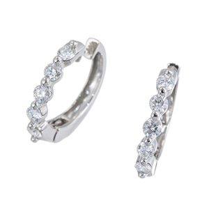 GSTV PT950 ダイヤモンド ピアリング D 約0.34ct