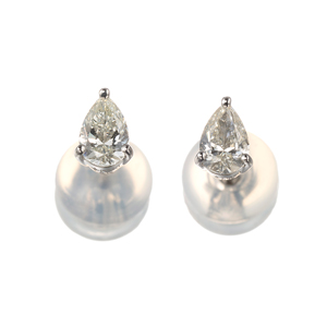 GSTV PT950 ダイヤモンド ピアス D 約0.30ct