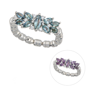 GSTV パラジウムシルバー950 アメシスト リング AM 約11.00ct