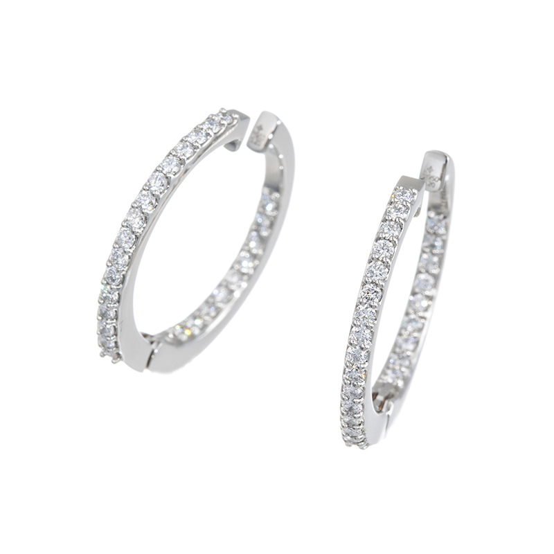 GSTV PT950 ダイヤモンド ピアリング D 約0.40ct