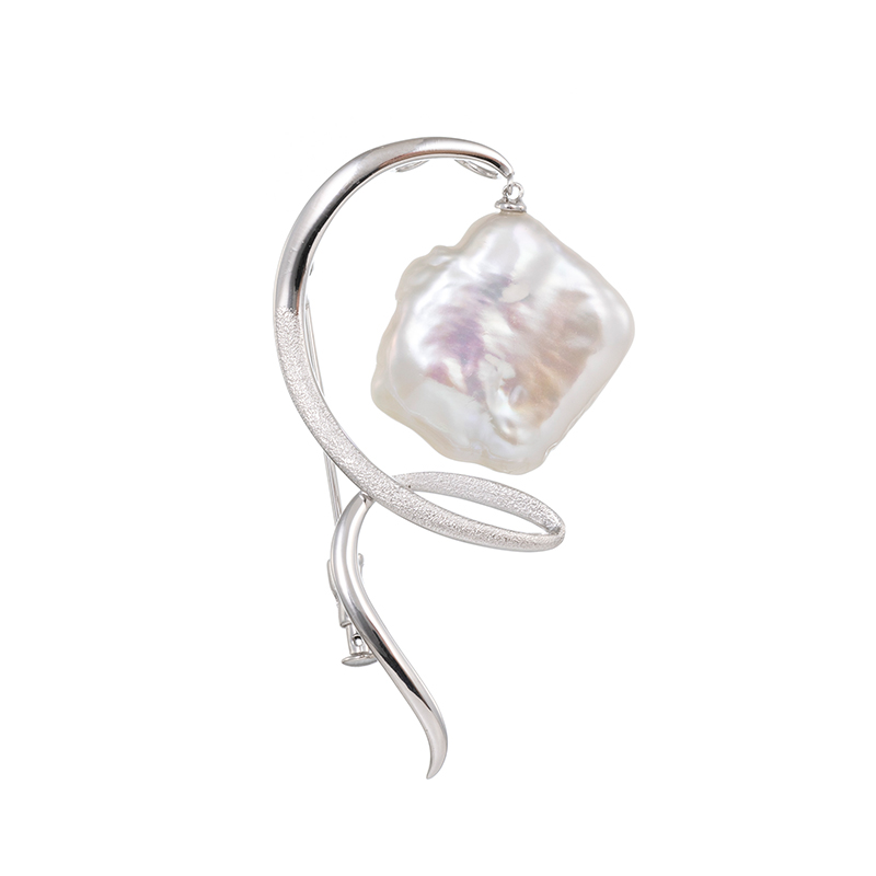 GSTV SV 無核淡水真珠 ブローチ P 約20.0mm