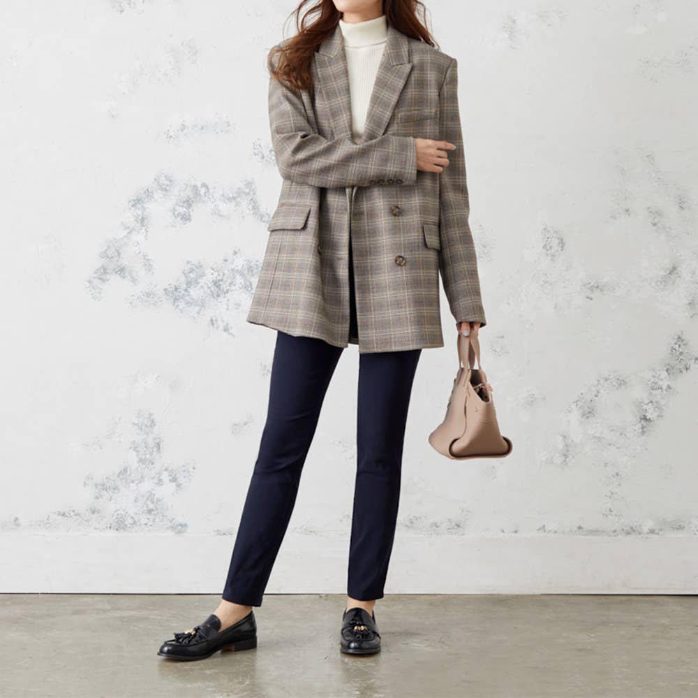 裏起毛】レーヨン混ストレートパンツ TZQ65K :レディース パンツ