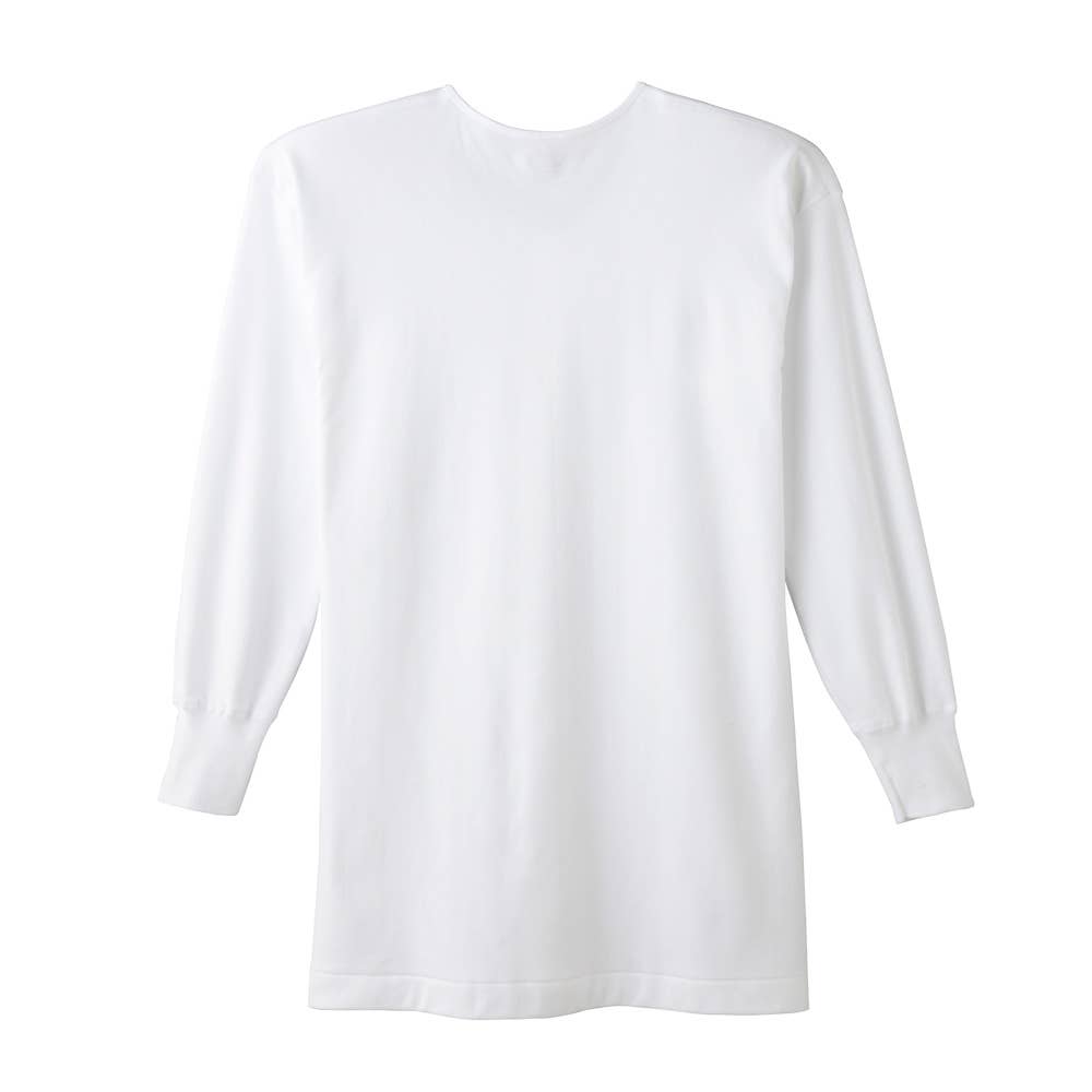 長袖前開きボタン付シャツ【SALE】 KQ2518A :メンズ トップス